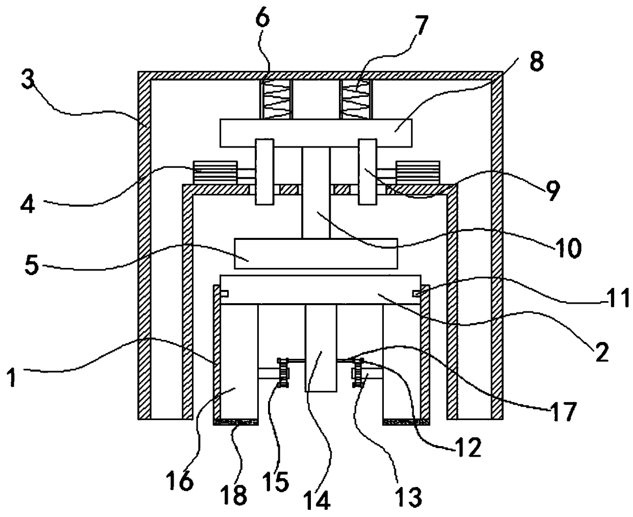 A pressing machine for permanent magnet processing line