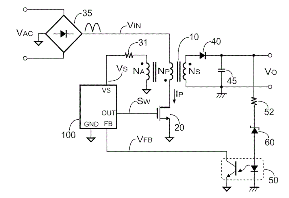 Switching controller of flyback power converter and its controller and control circuit
