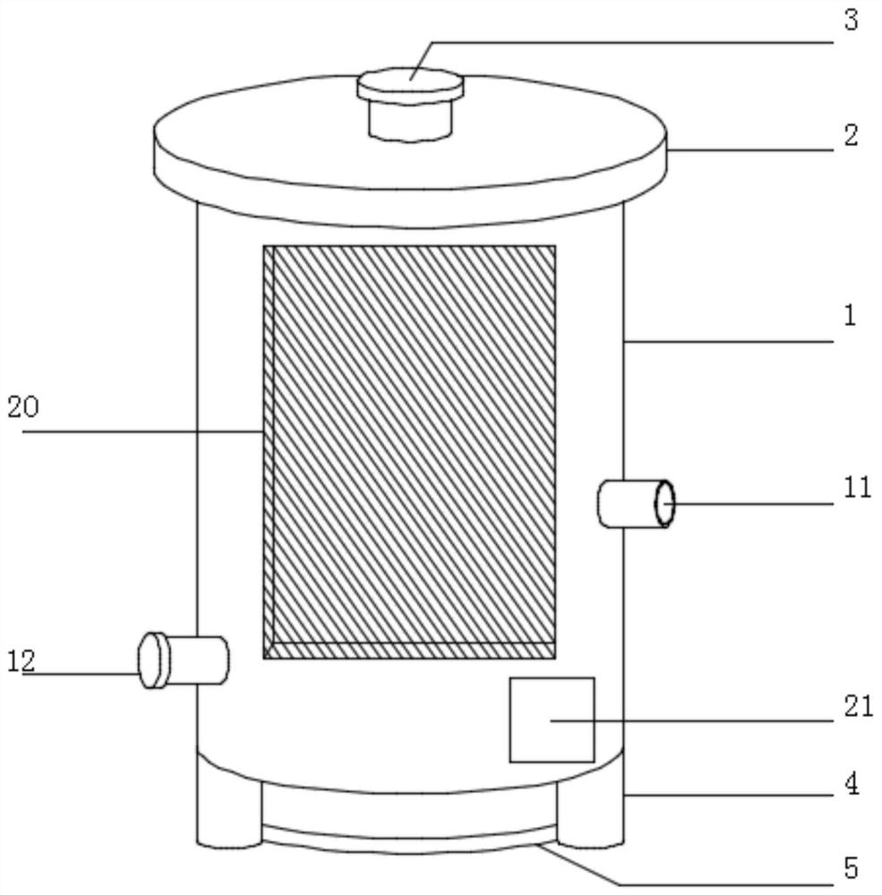 A cleaning device for electroplating copper ball treatment