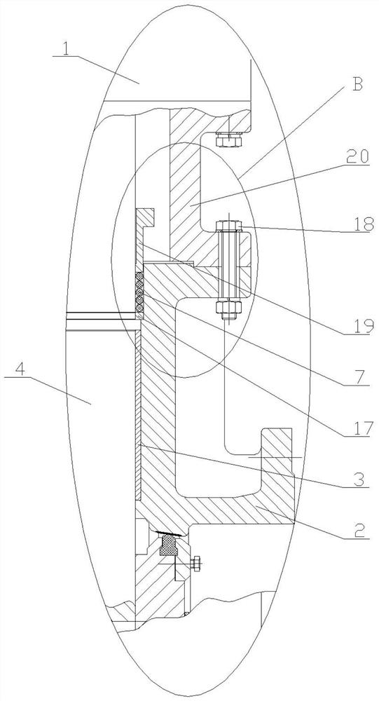 Valve shaft sealing structure and butterfly valve comprising same