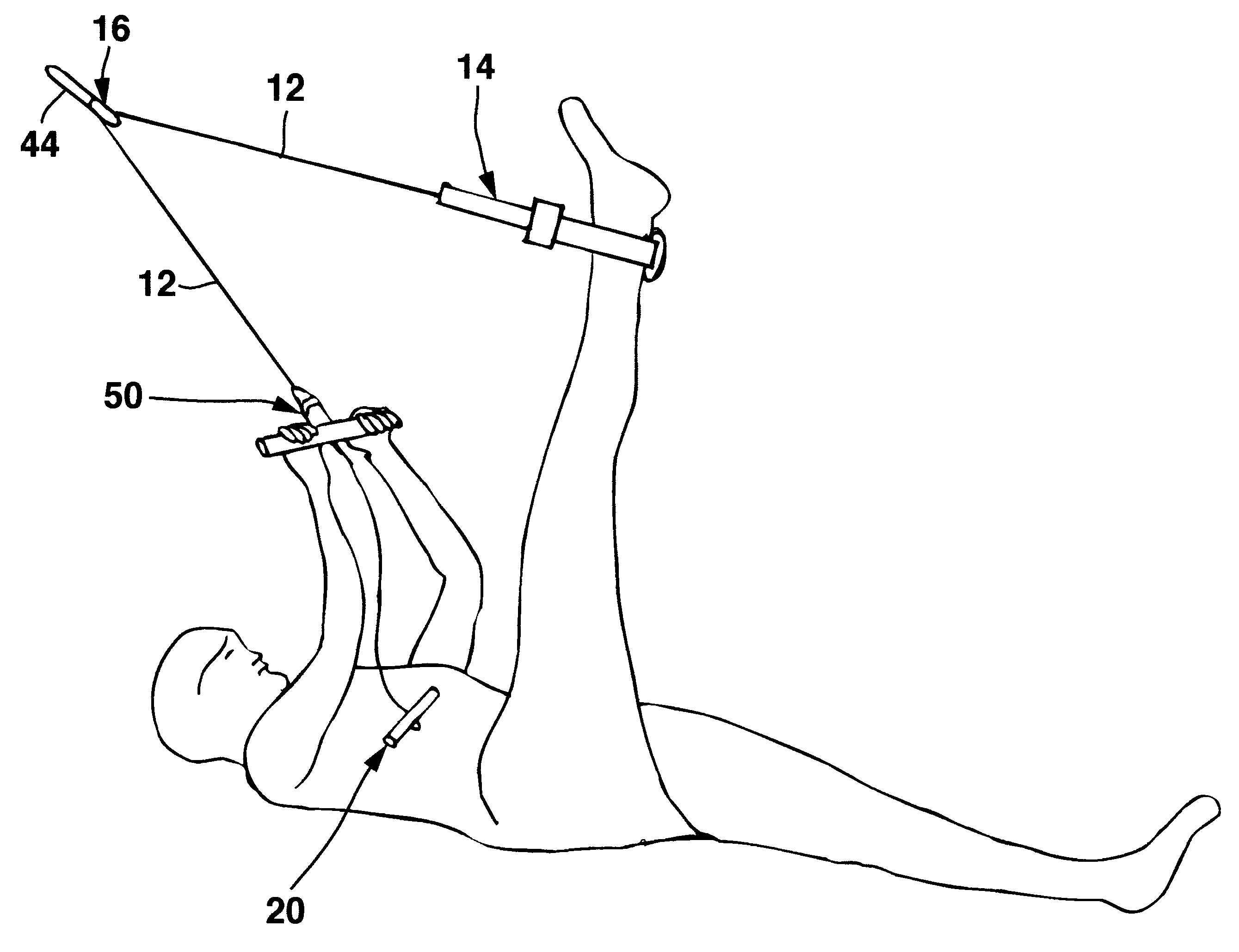 Adjustable leg stretcher