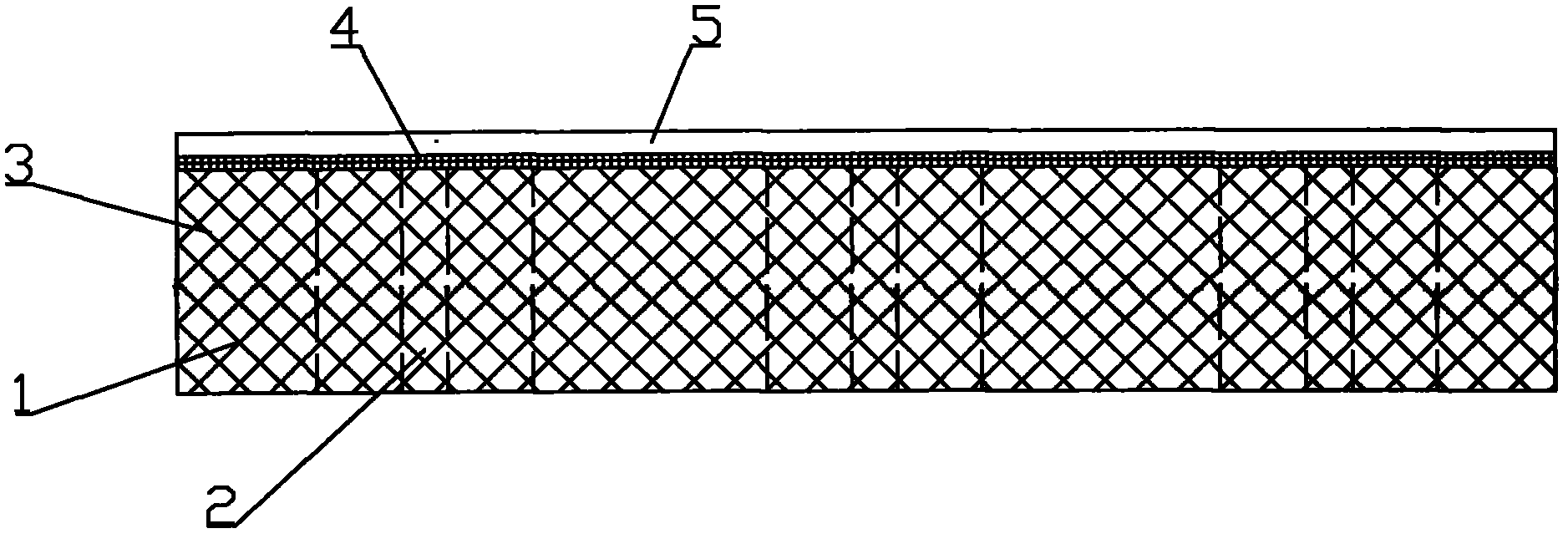 Level crossing slotted polystyrene foam plate