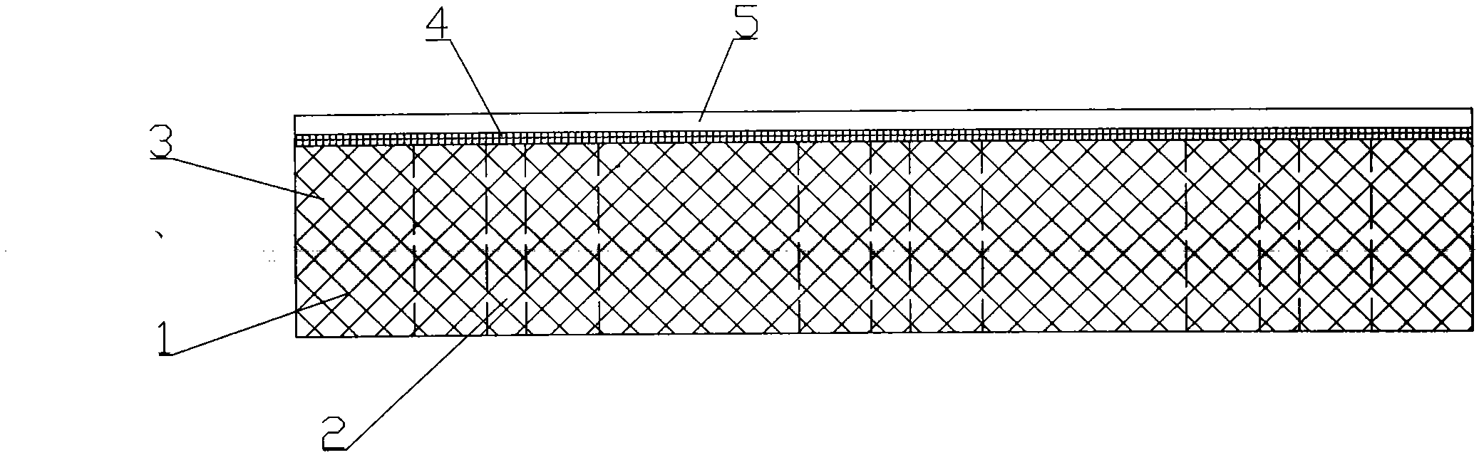 Level crossing slotted polystyrene foam plate