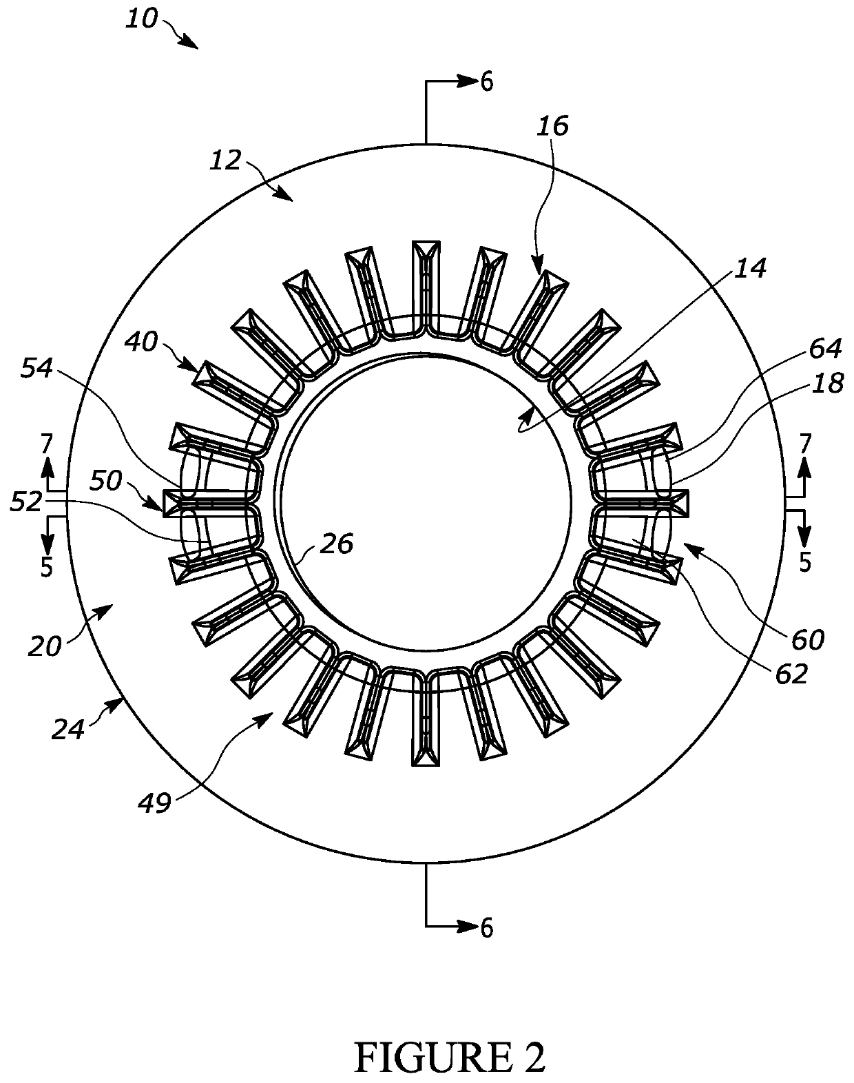 Threaded flange for a flexible tank