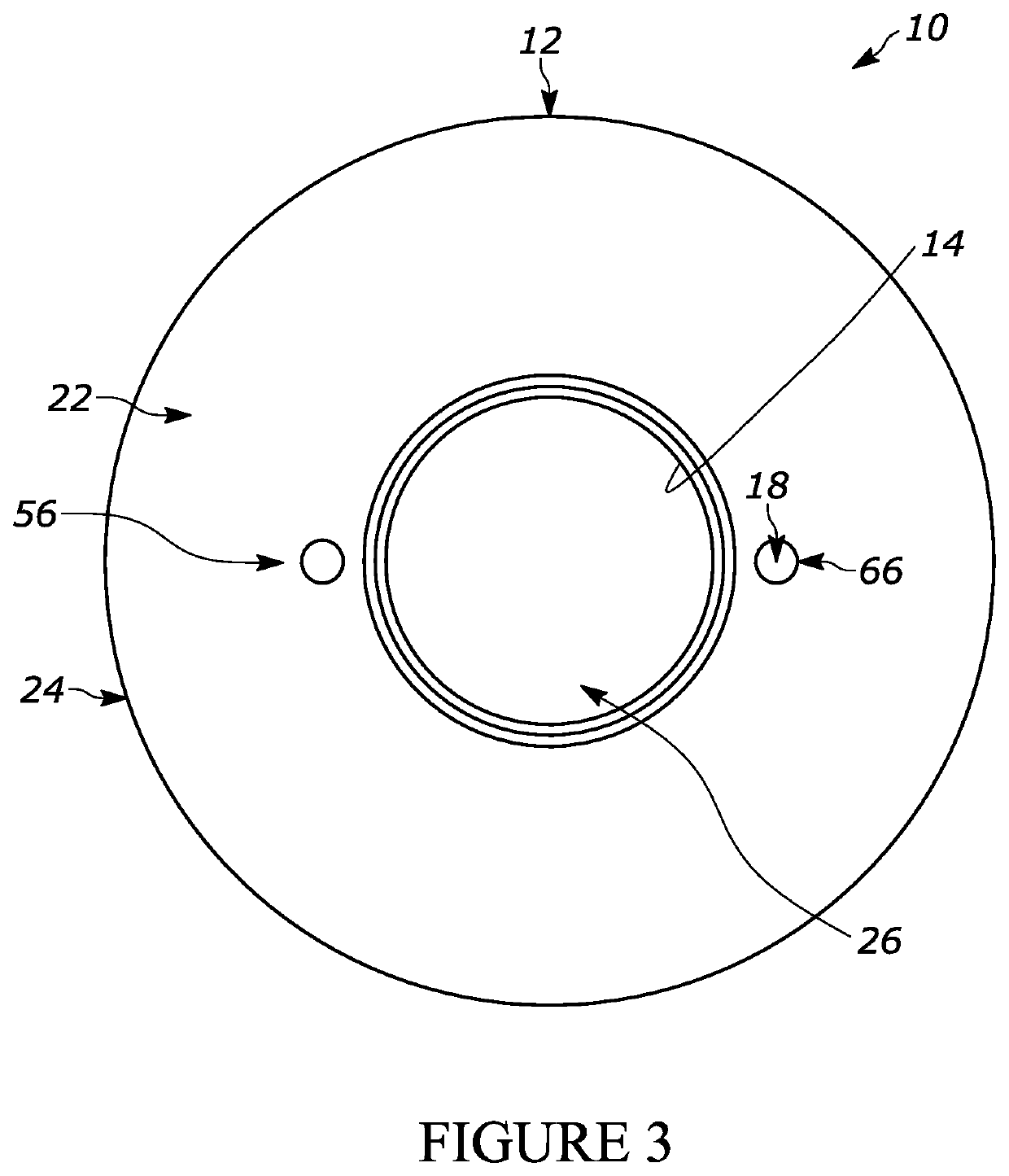 Threaded flange for a flexible tank