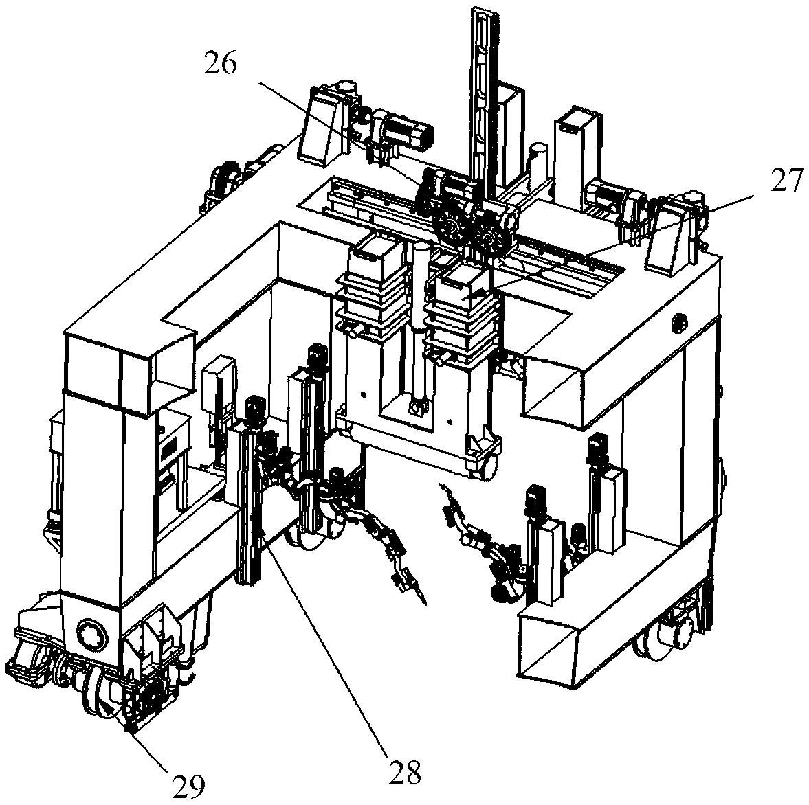 A box girder assembly and welding equipment