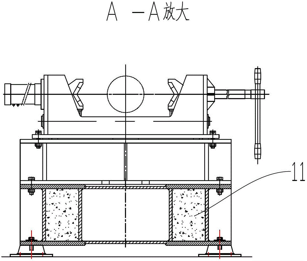 Combined vibration damping device and manufacturing method of screw drilling machine test bench