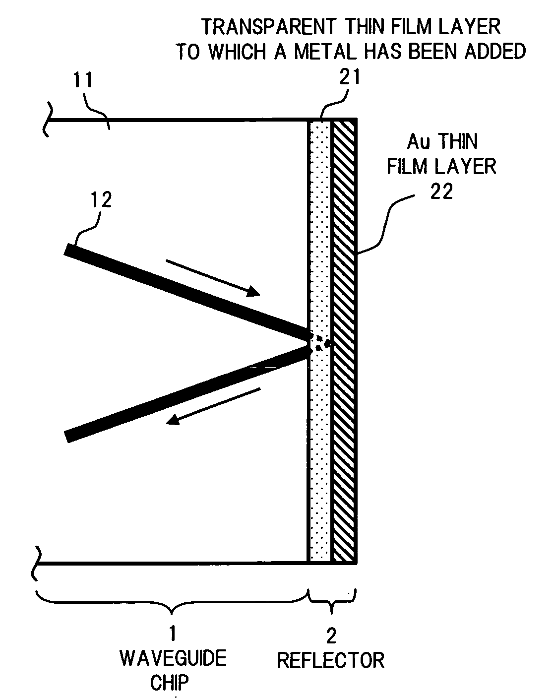 Optical communication device provided with a reflector and method for forming a reflector in an optical communication device