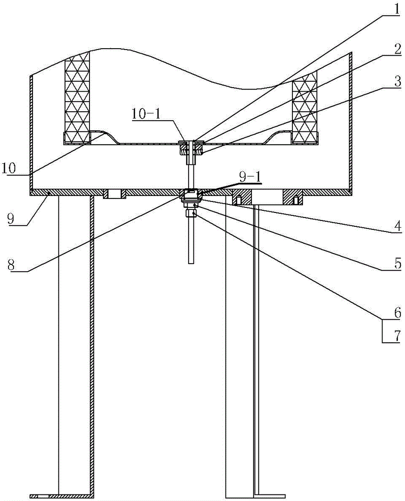 Oil-gas separator filter element bottom oil return device