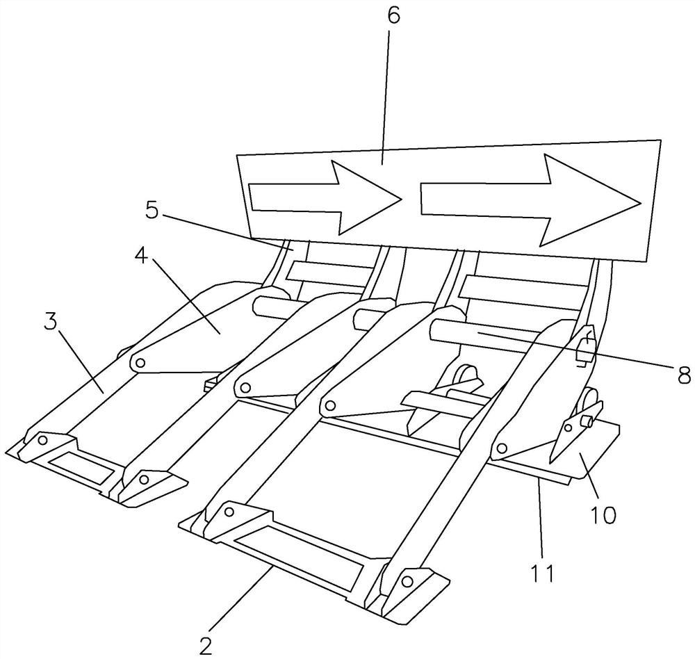 Large-scale vehicle mandatory stop device and its mandatory parking method