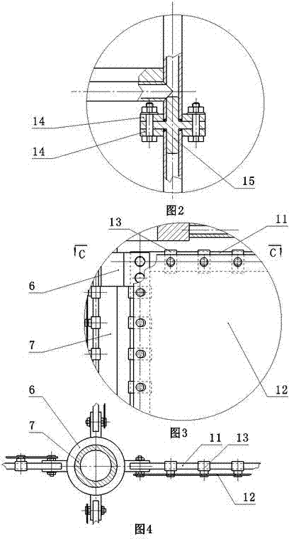 Large-wind sail vertical rotation type wind power generation tower