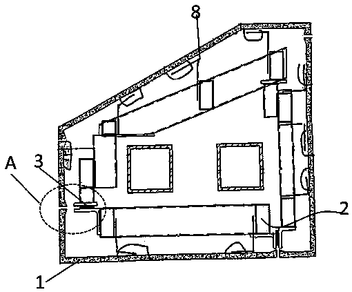 Operation space-limited wallboard assembly and operation space-limited wallboard assembling method