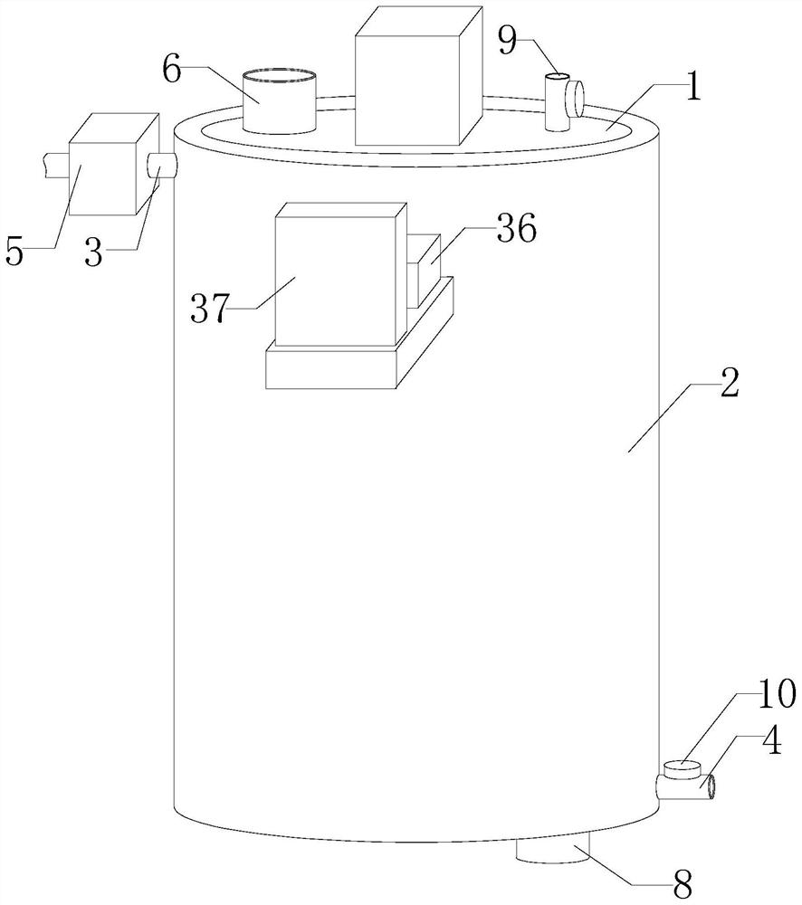 Fermentation tank for wine processing based on automatic temperature control system