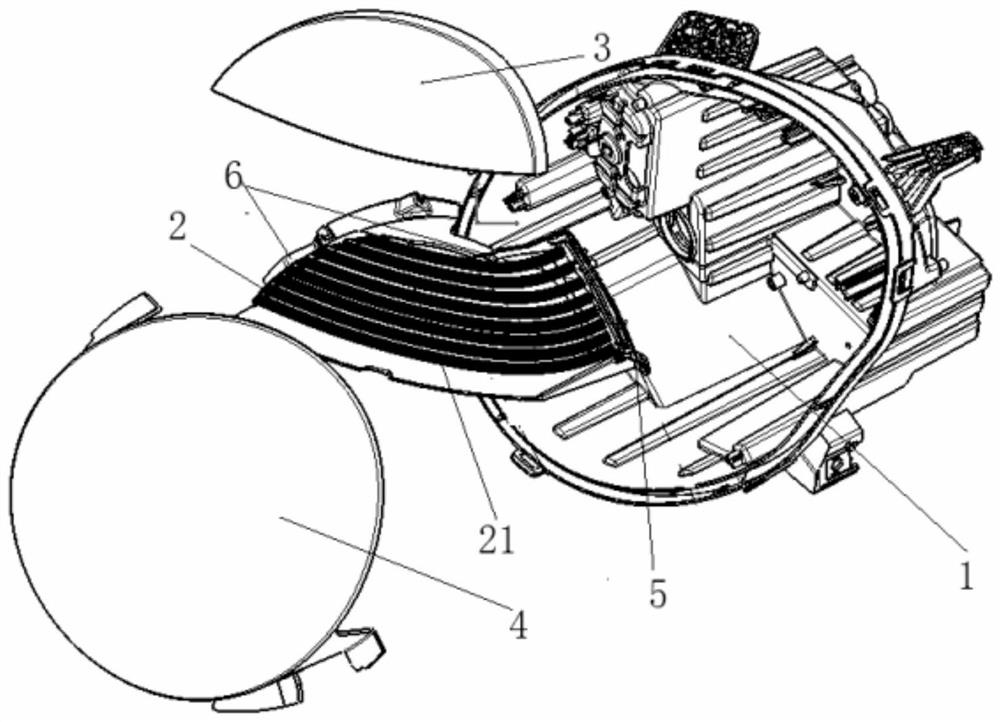 Dynamic running water vehicle lamp and vehicle