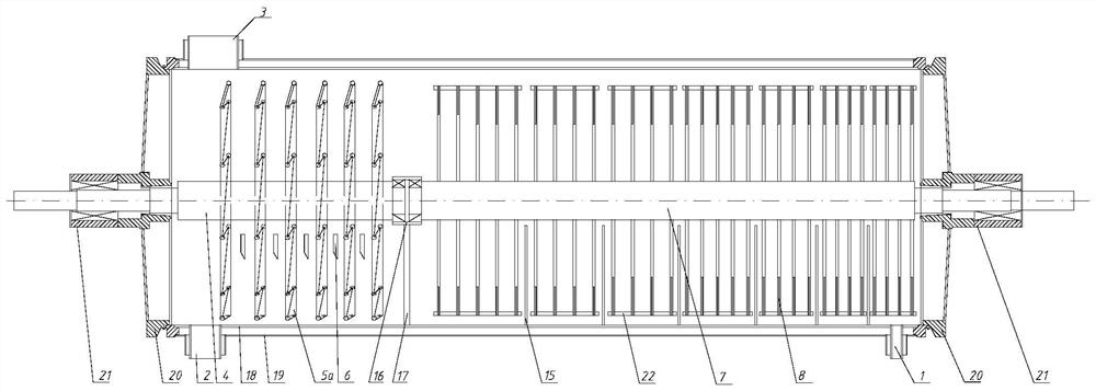 High-viscosity polymer polycondensation reactor based on combined stirring mechanism