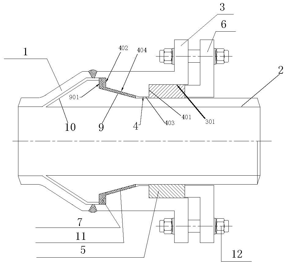 Internal pressure self-sealing rotary compensator