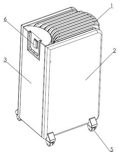 A foldable electric heater for easy storage