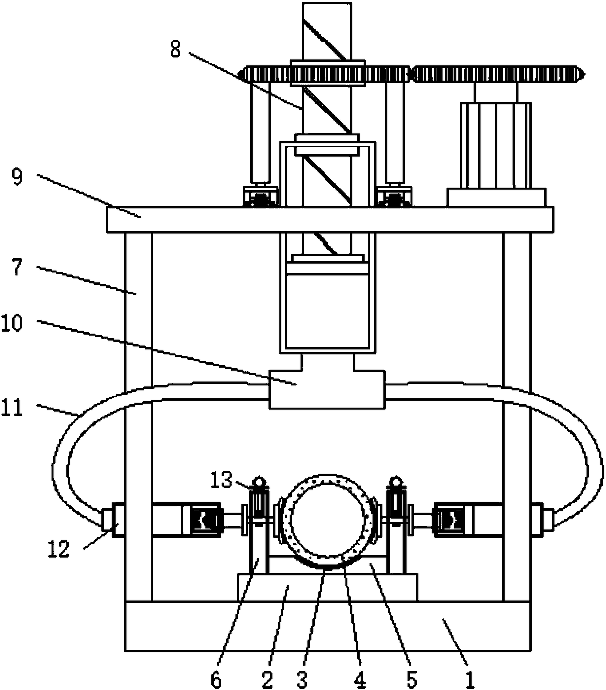 Machining fixture for petroleum conveying device