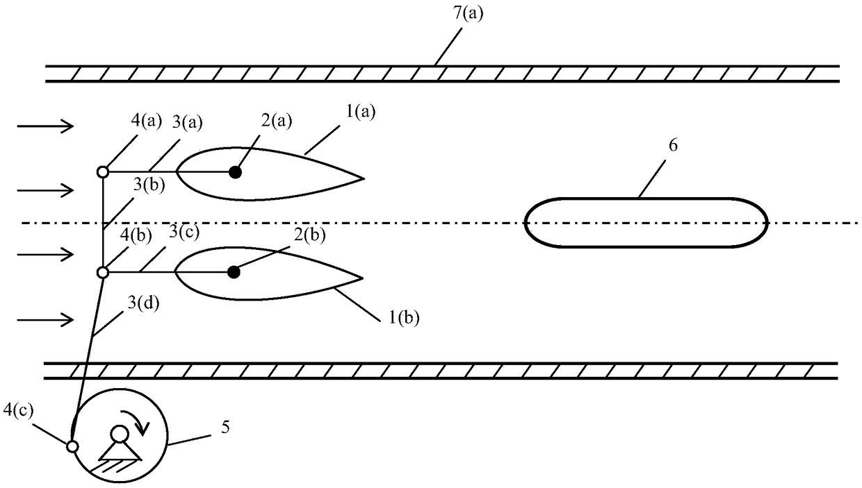 Water tunnel test device capable of generating oscillating freestream