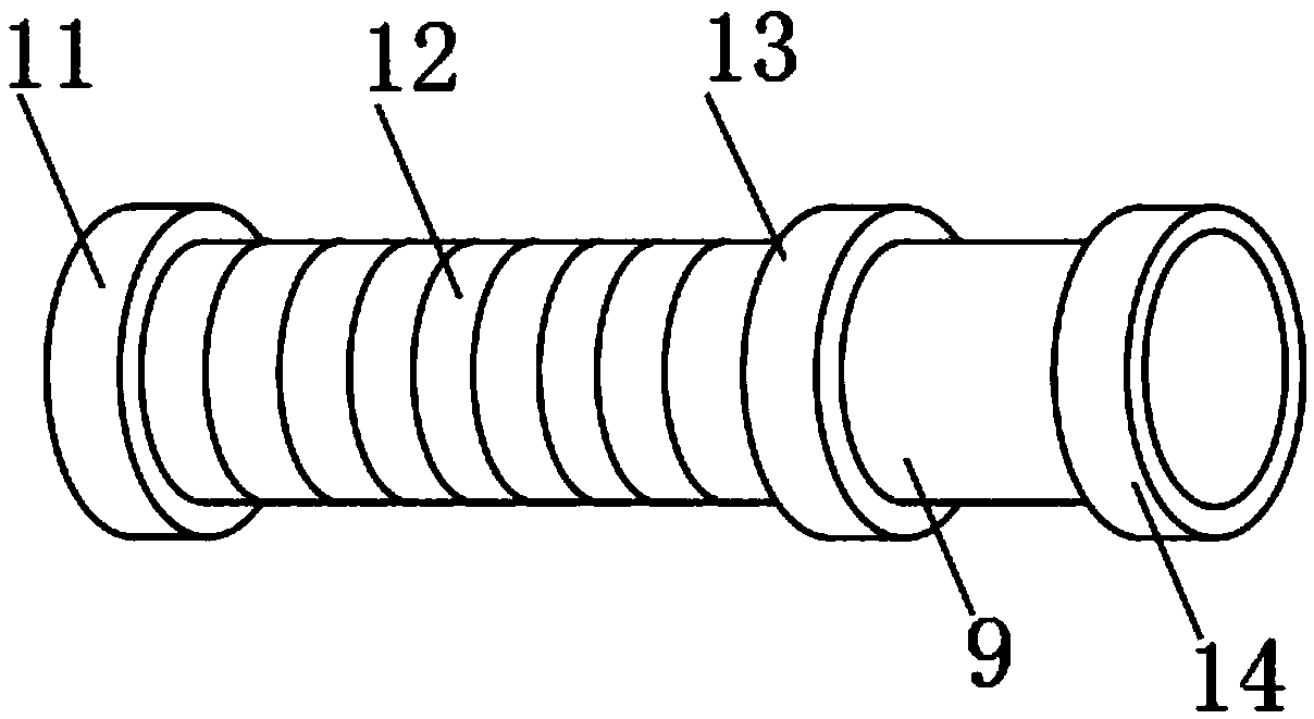 Connecting assembly for automobile exhaust pipes