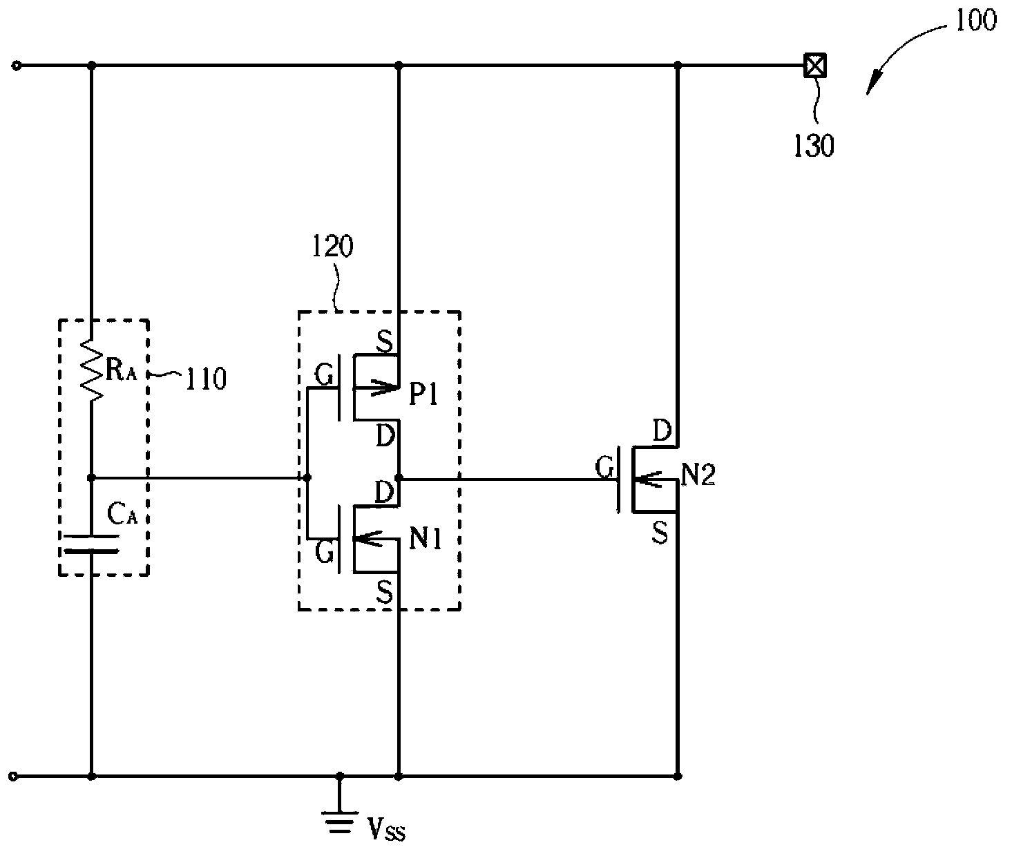 Electrostatic discharge protection circuit capable of bearing excess electric property stress and avoiding latching