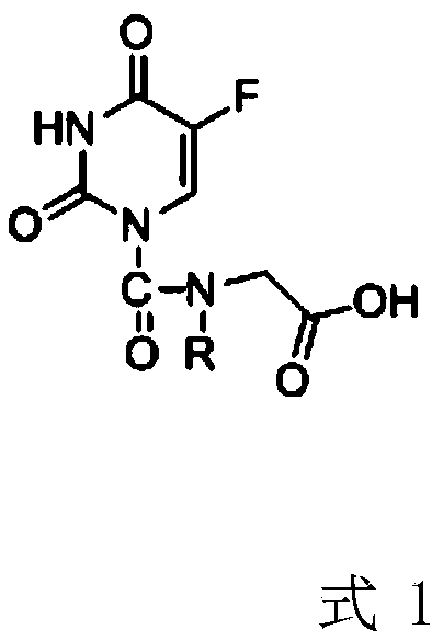 Fluorouracil prodrug with low cytotoxicity and preparation method and application thereof