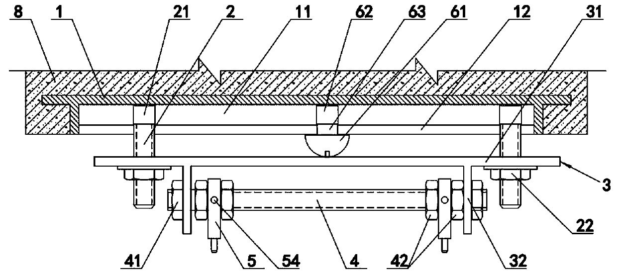 Curtain wall multi-direction multi-angle adjusting support