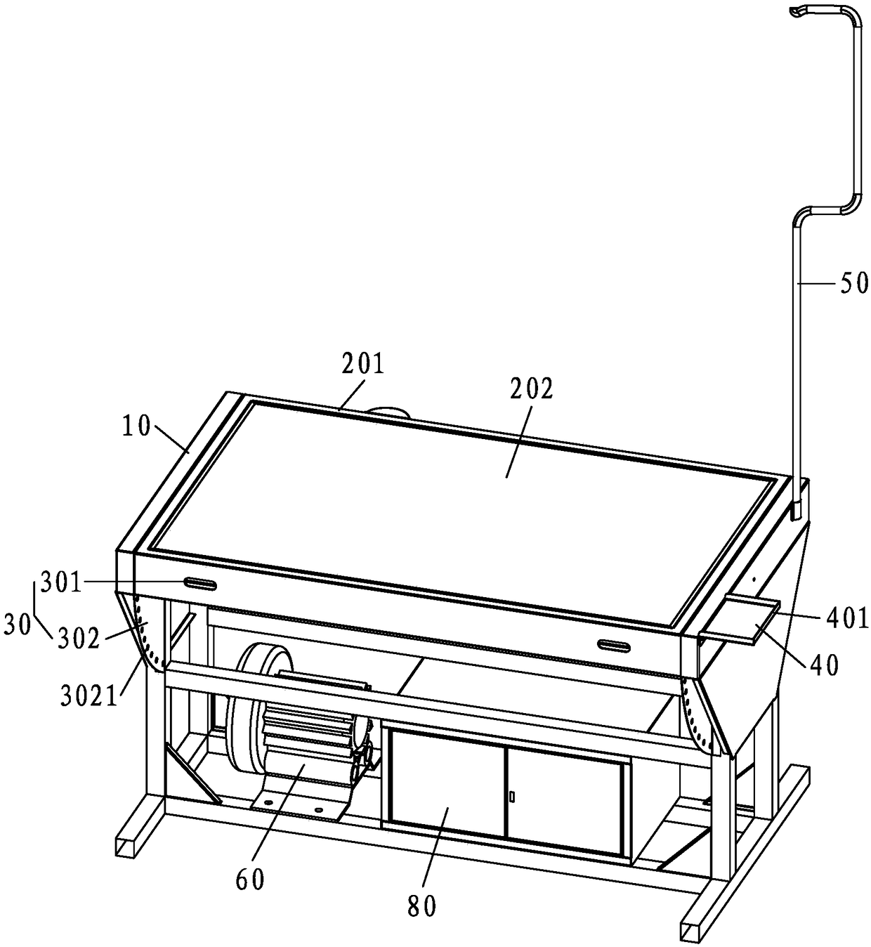 Environmental protection and energy saving light rear projection plate making and ironing machine