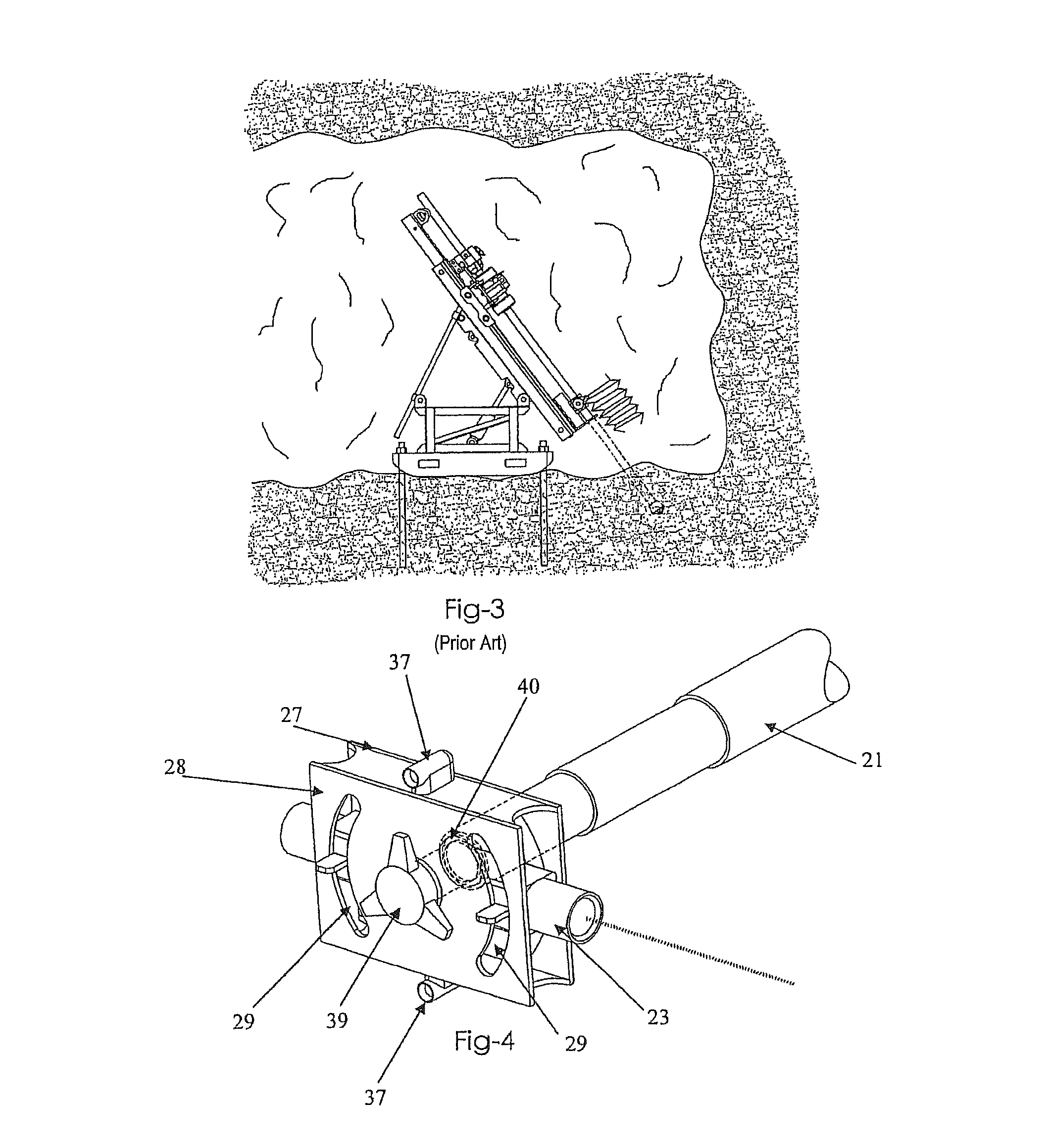 Laser alignment device for use with a drill rig