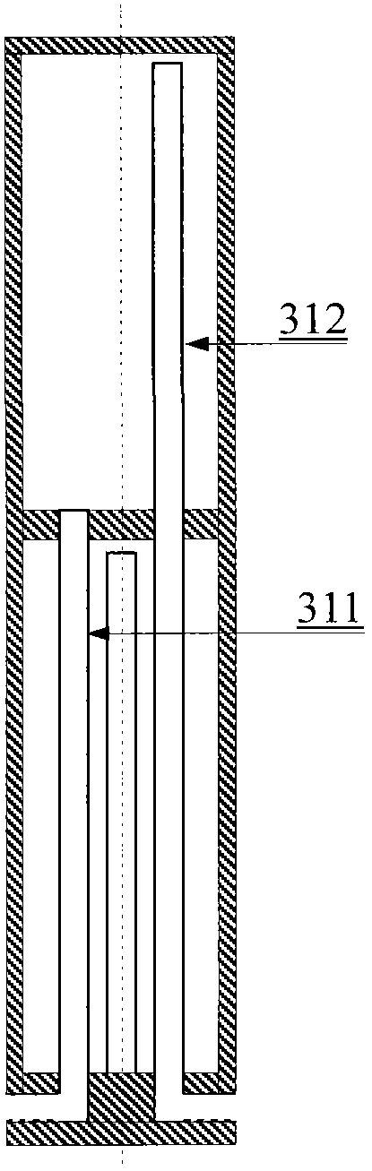 Water-cooled rod and crystal growth furnace using the water-cooled rod