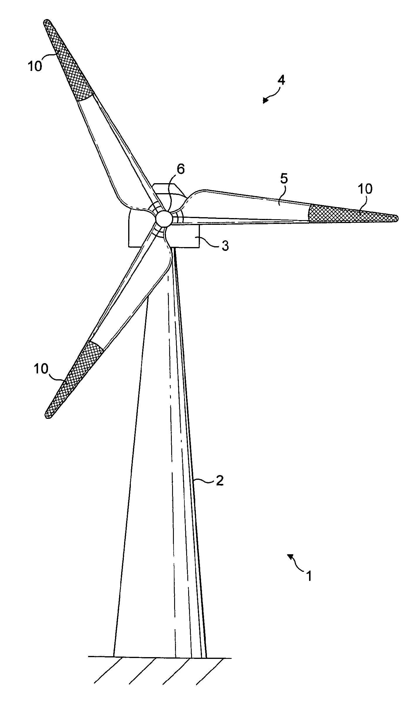 Anti-oscillation apparatus and technique for securing wind turbine blades against oscillations