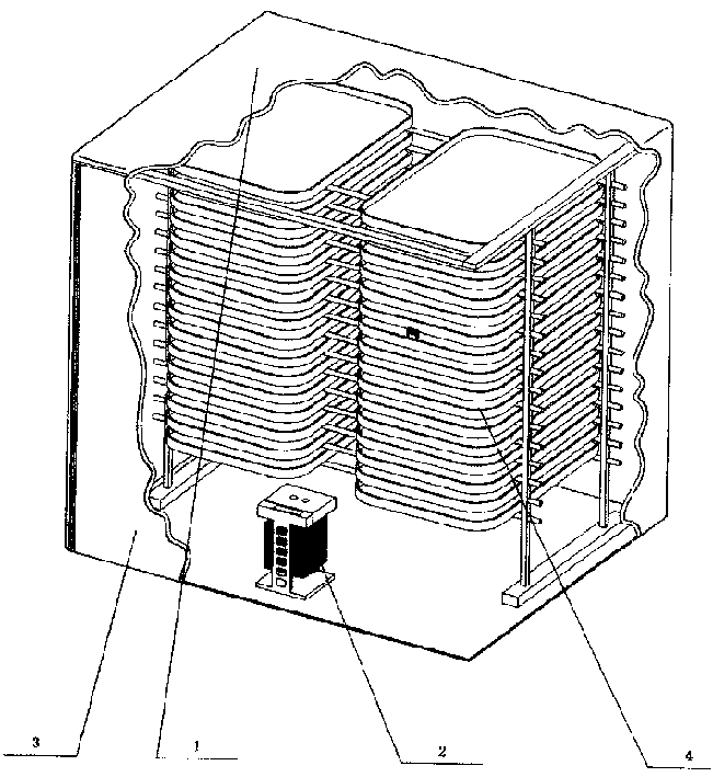 Method for rearing young silkworm in constant temperature and humidity