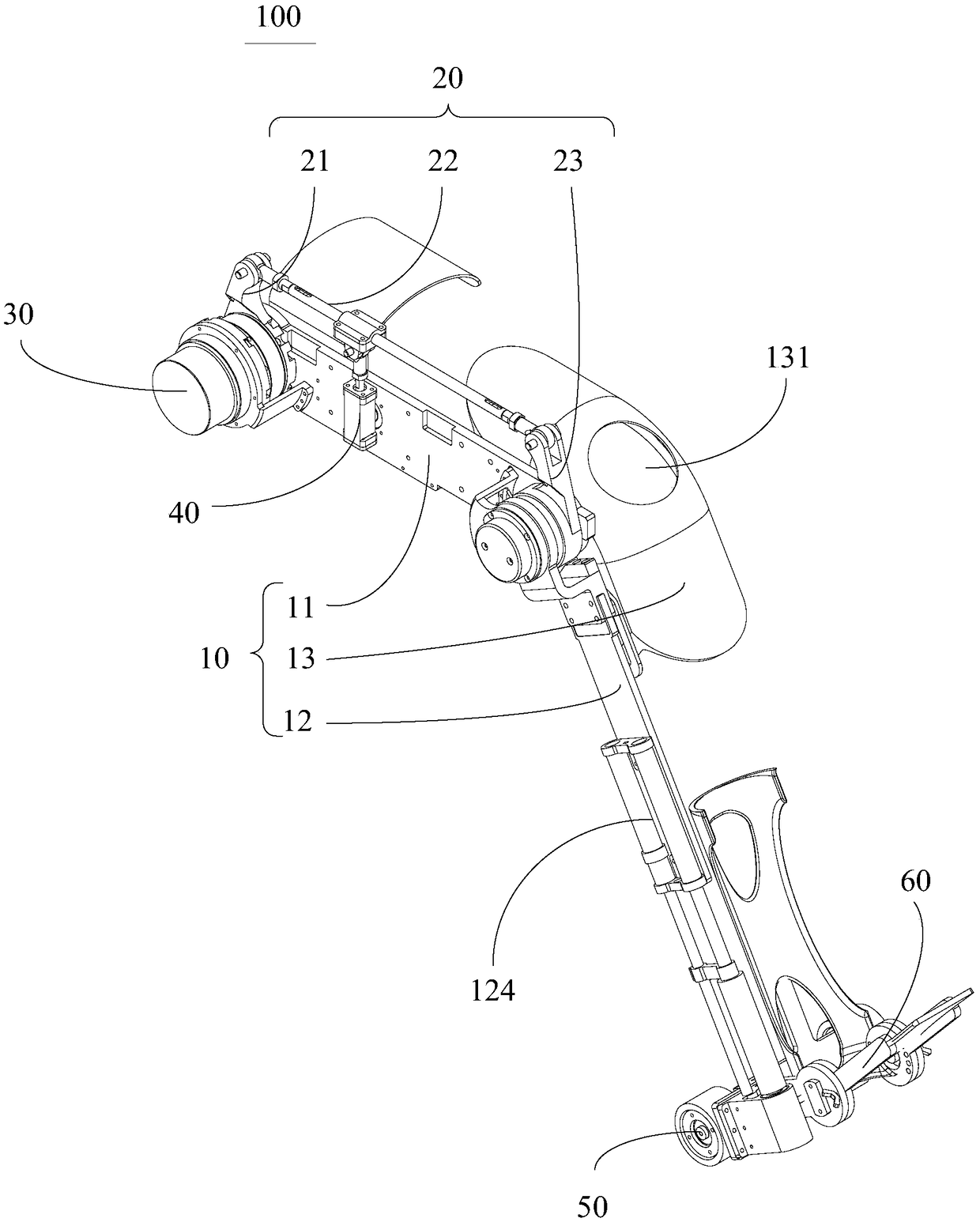 Lower limb rehabilitation exoskeleton and exoskeleton robot