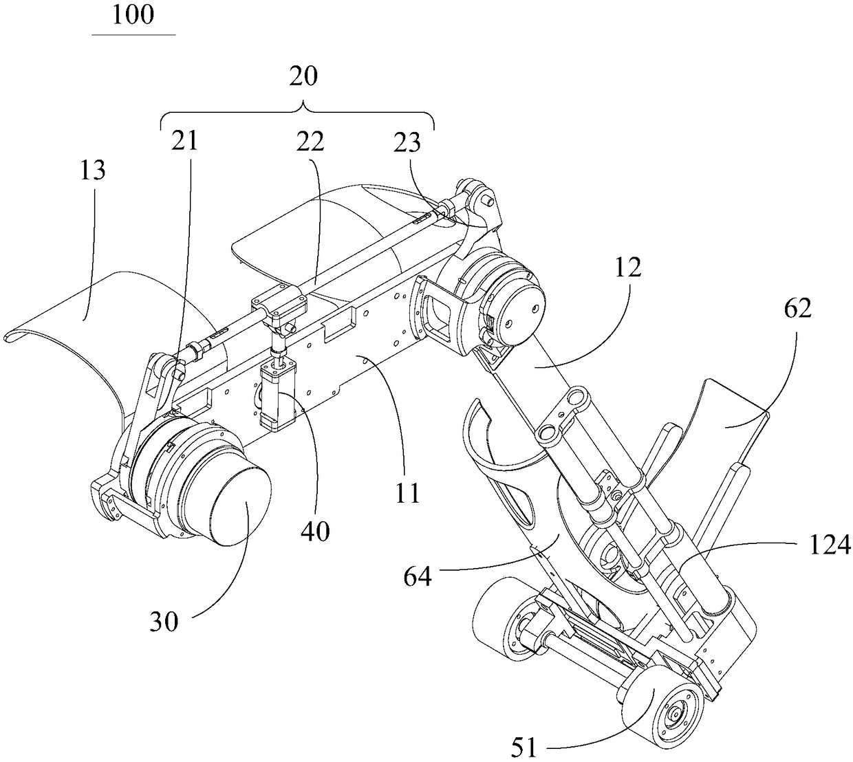 Lower limb rehabilitation exoskeleton and exoskeleton robot