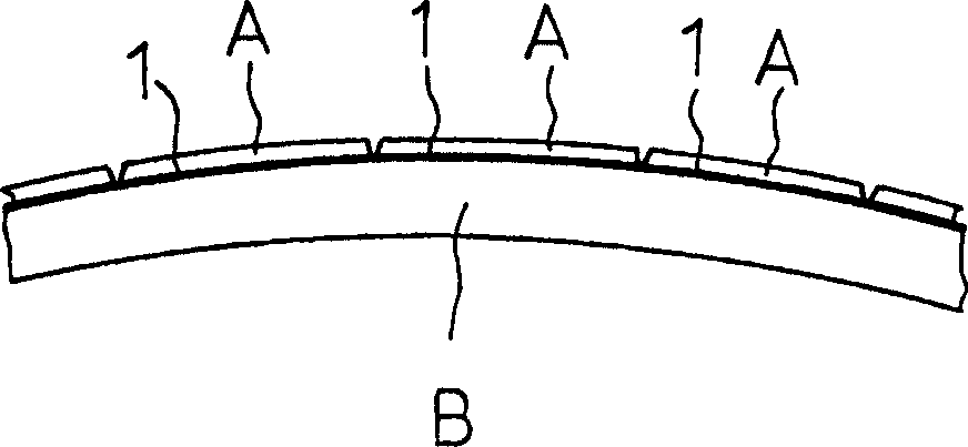 Adhesive method for outer side and ball side of ball for ball match