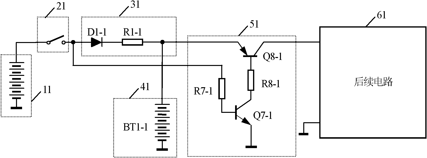 Power supply circuit for automobile