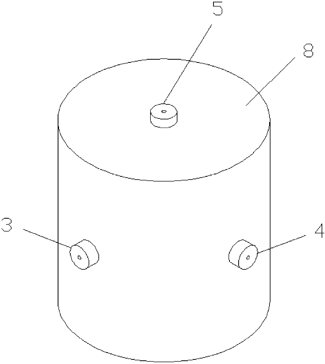 Axial compression loading device and heat-fluid-solid coupling device