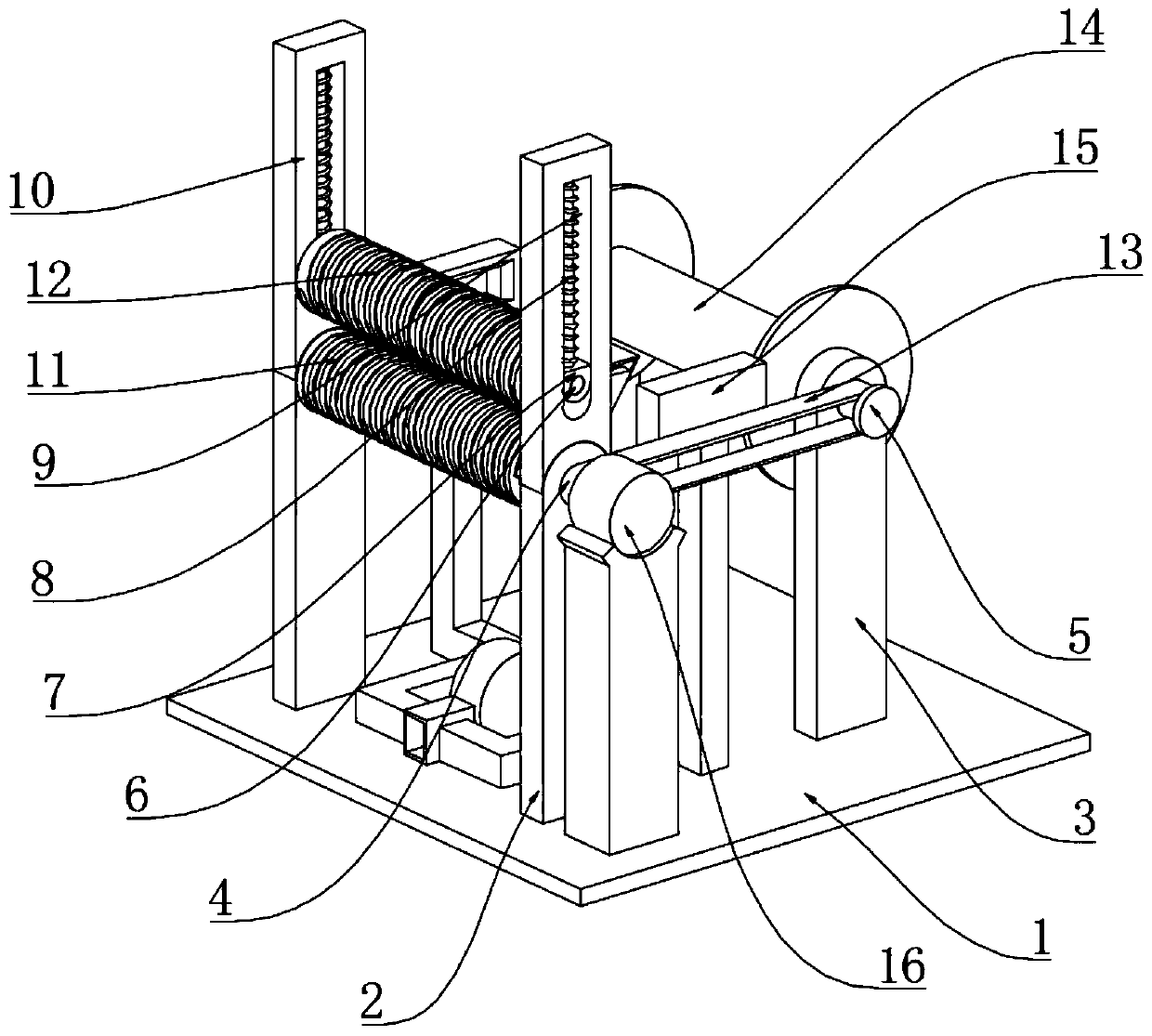 Airflow type cloth arranging device