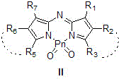 Water-soluble PnO2-PODIPY/PnO2-azaPODIPY fluorescent dye and preparation method thereof