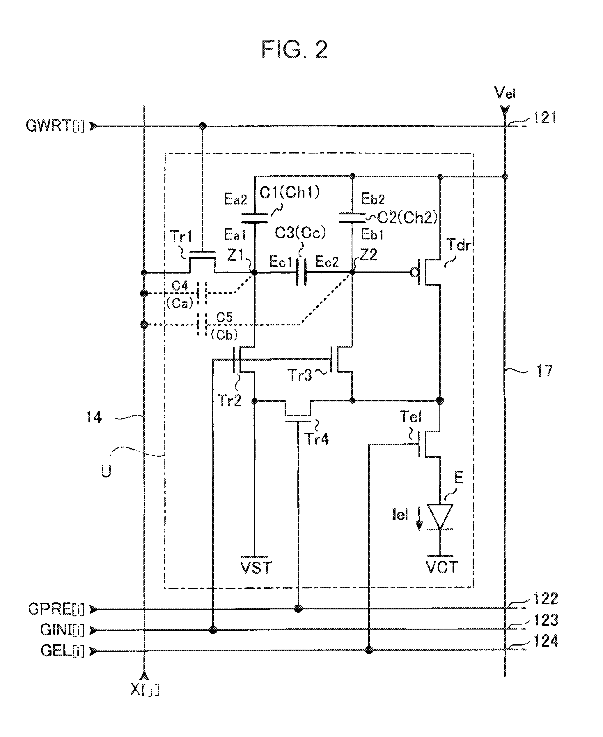 Unit circuit, electro-optical device, and electronic apparatus