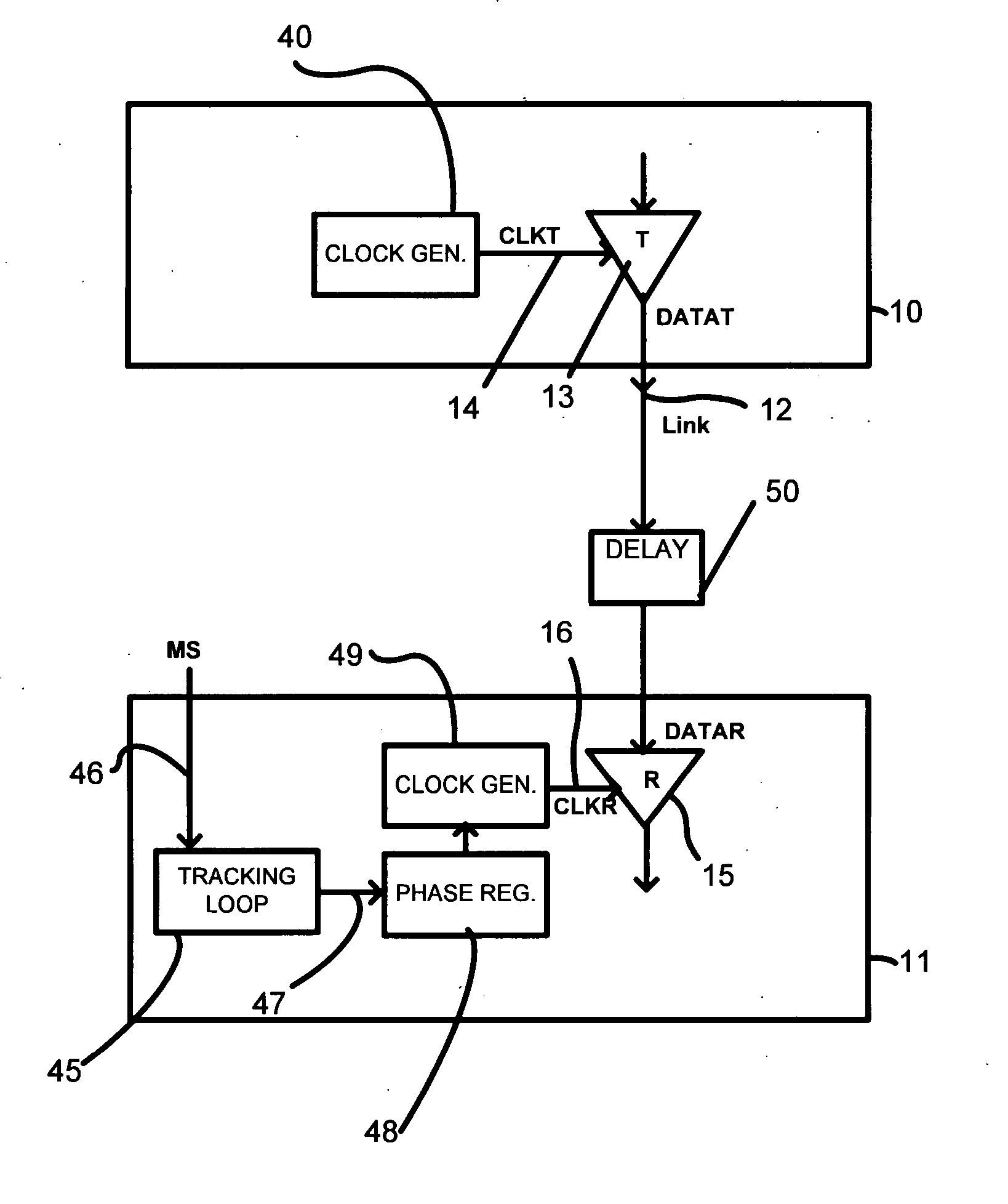 Drift tracking feedback for communication channels