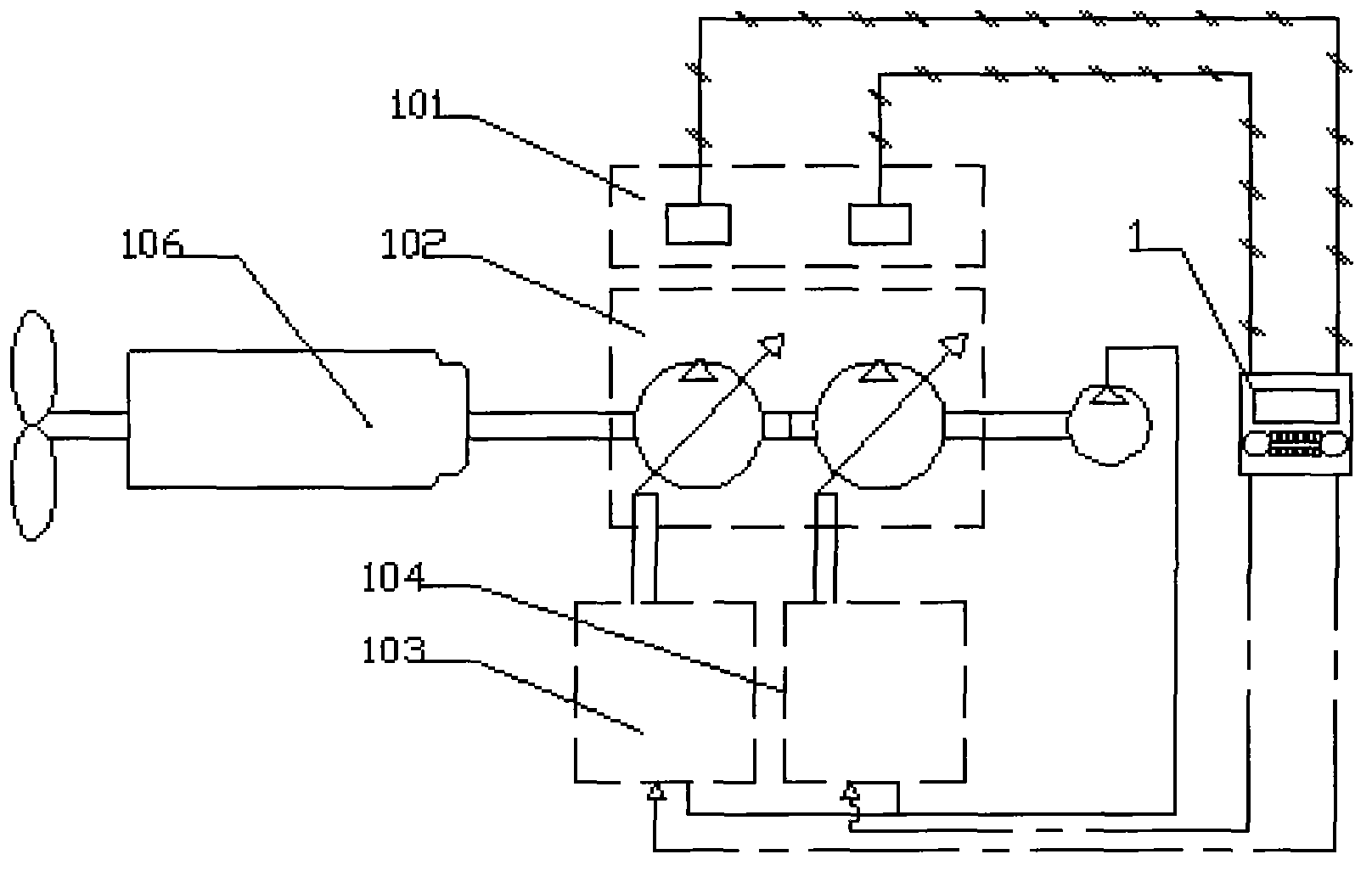 Device for controlling constant power of excavator