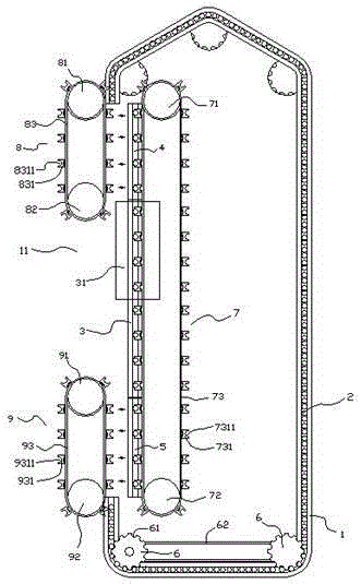 Single track high-efficiency automatic blow molding machine