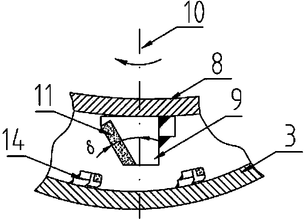 Machine-made-sand grain shape optimizing machine