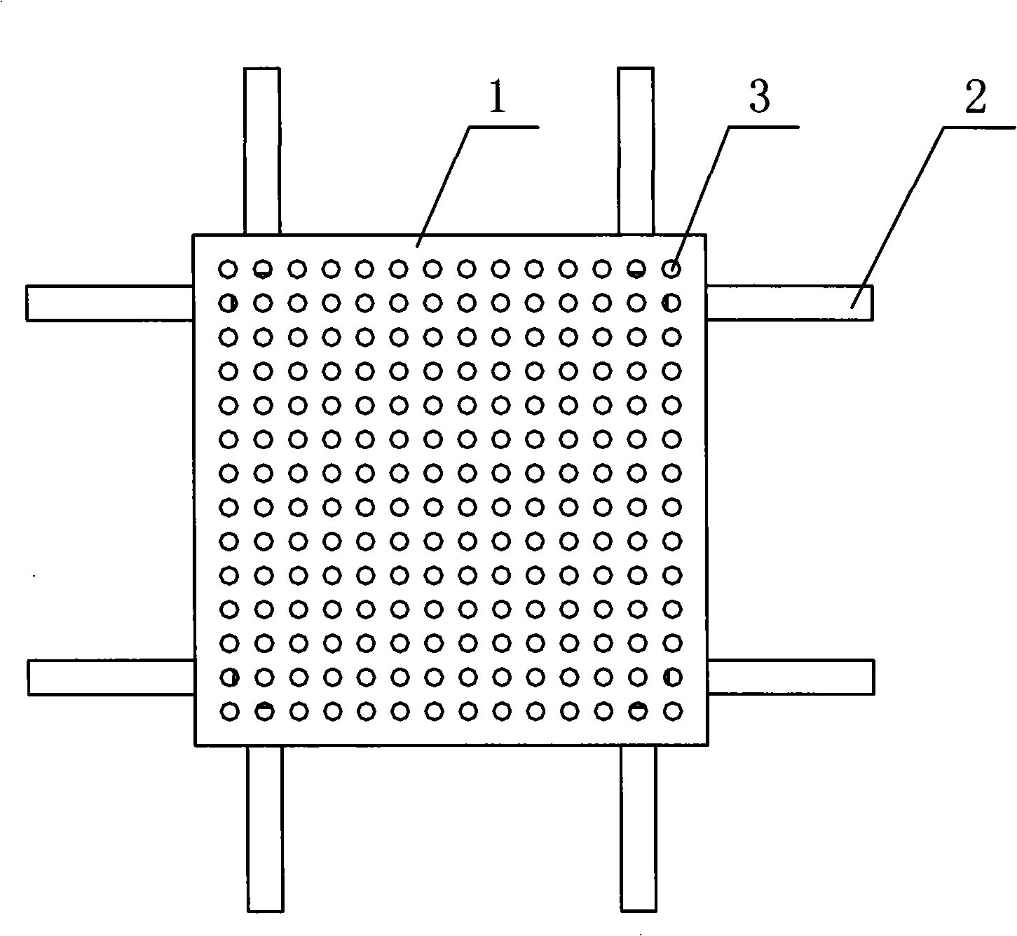 Modularized accumulated water drainage device for drainage and backfill layers of same layer