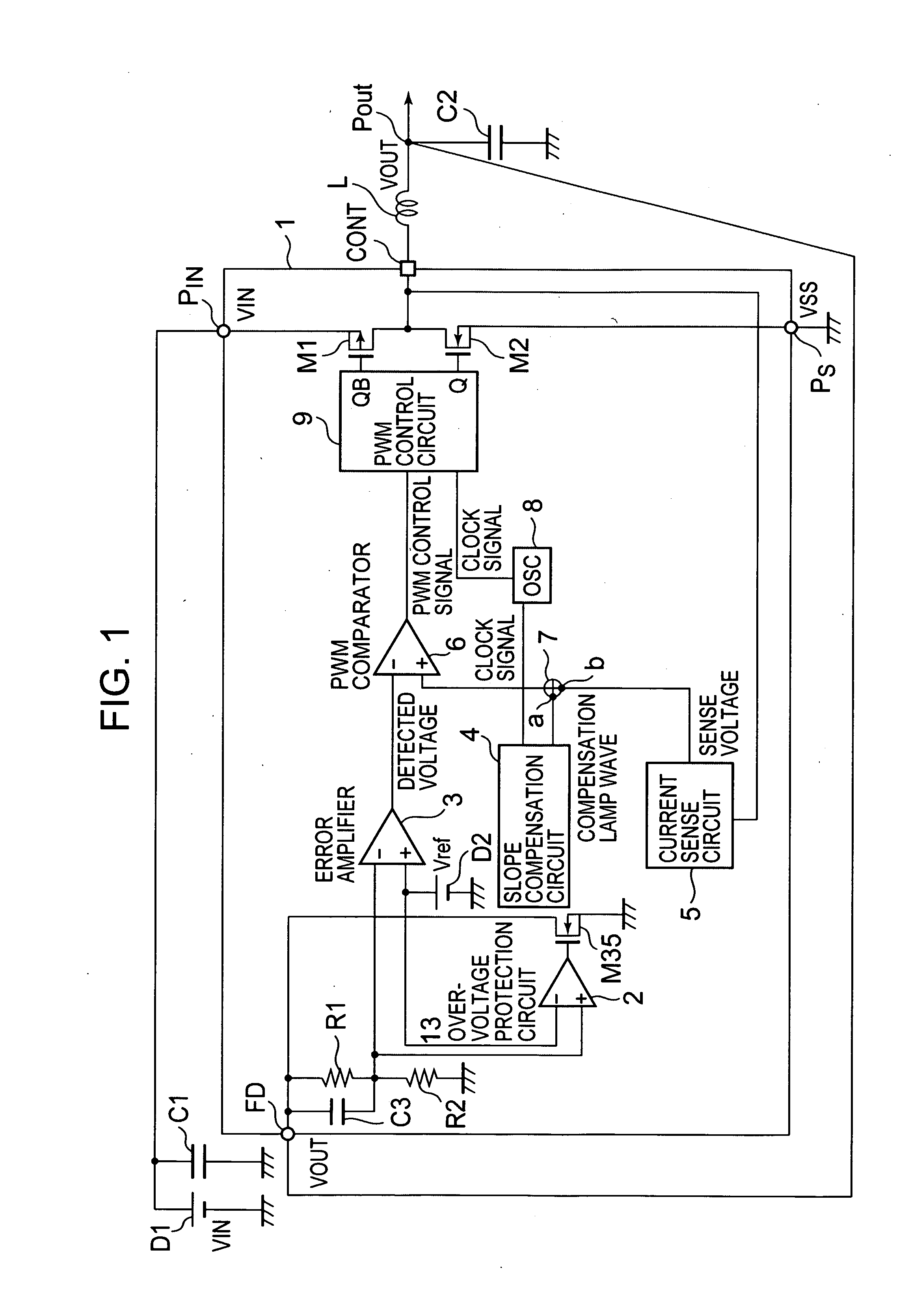 Current detector circuit and current mode switching regulator
