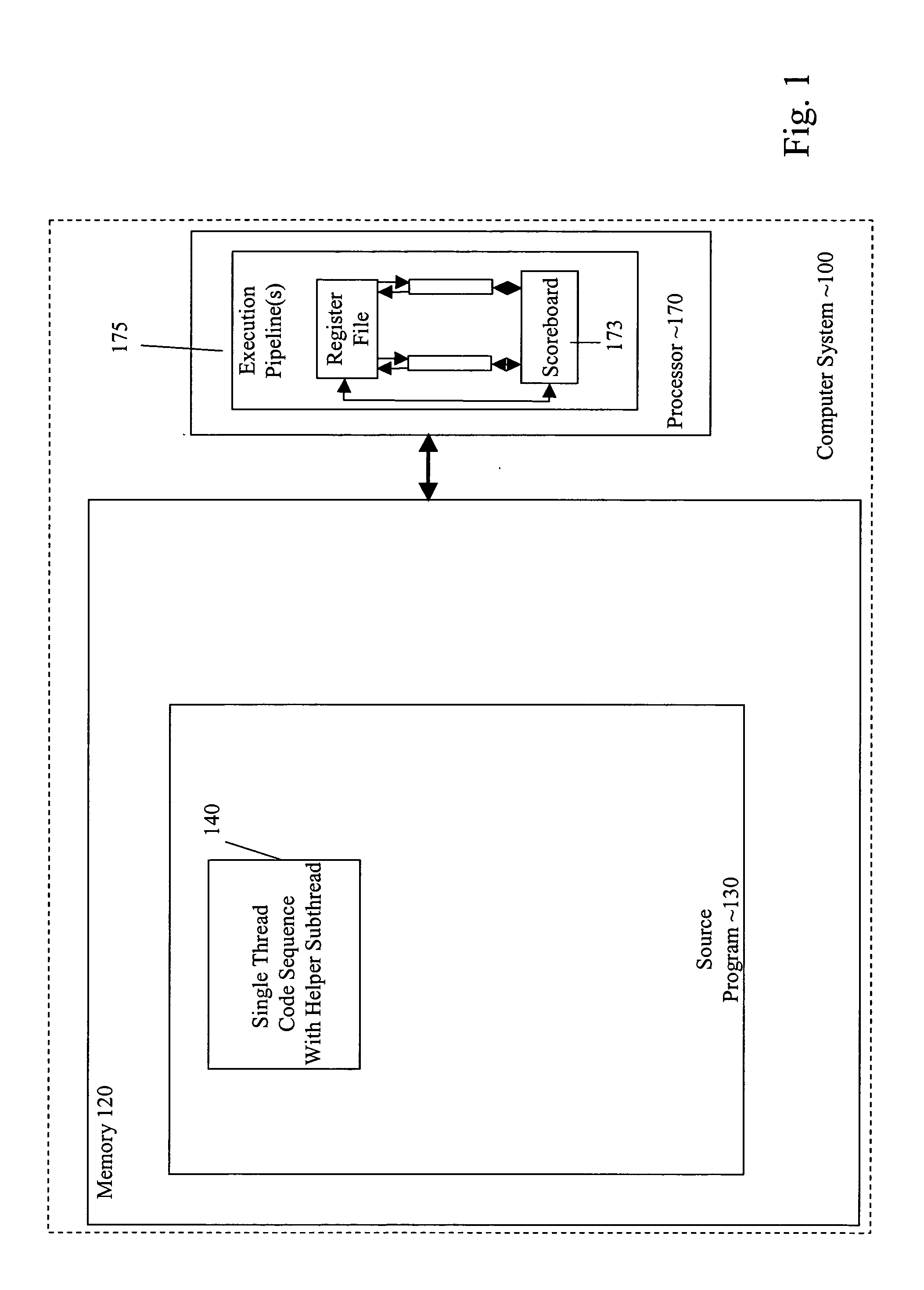 Method and structure for explicit software control of execution of a thread including a helper subthread