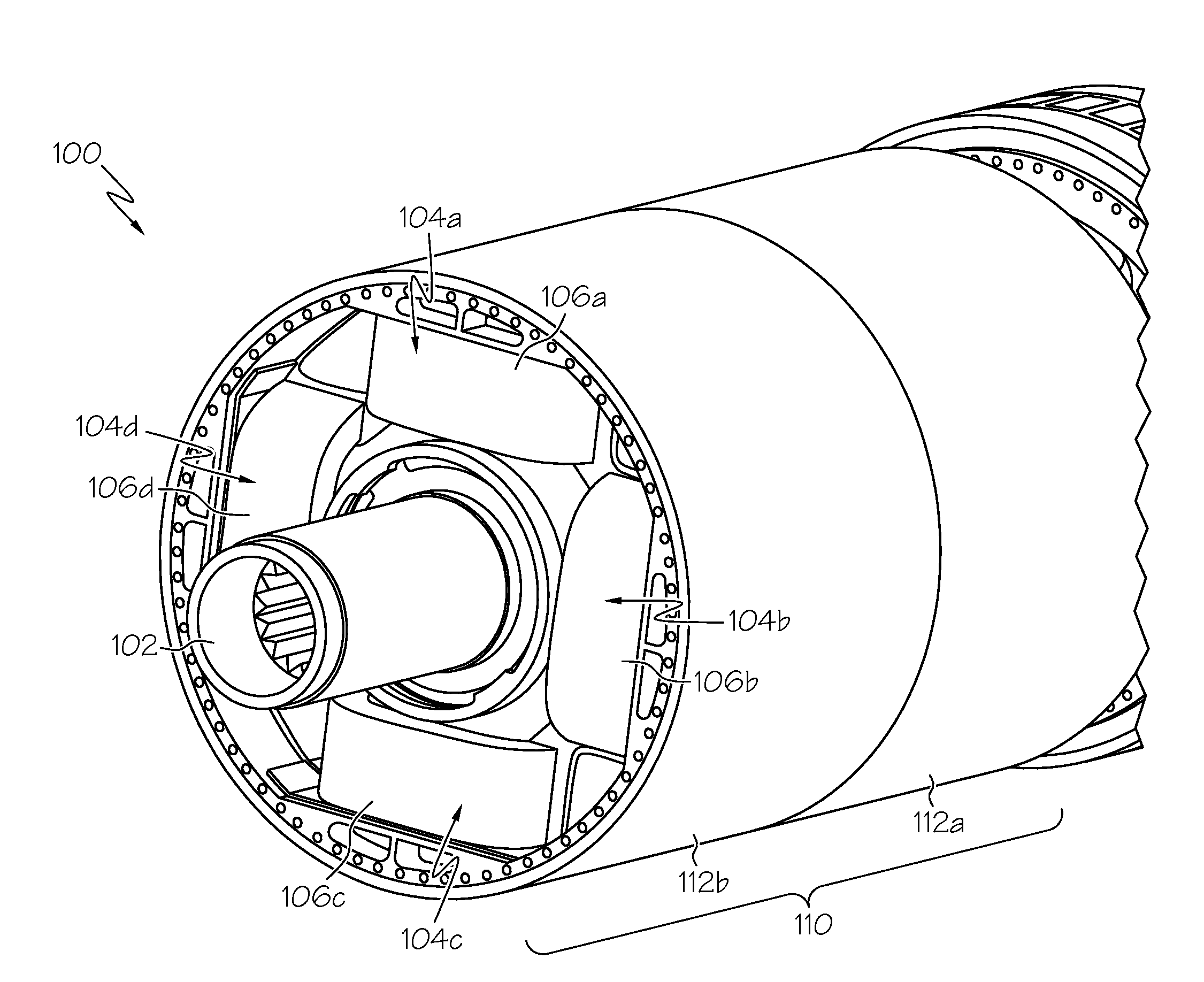 High speed generator rotor design incorporating positively restrained balance rings