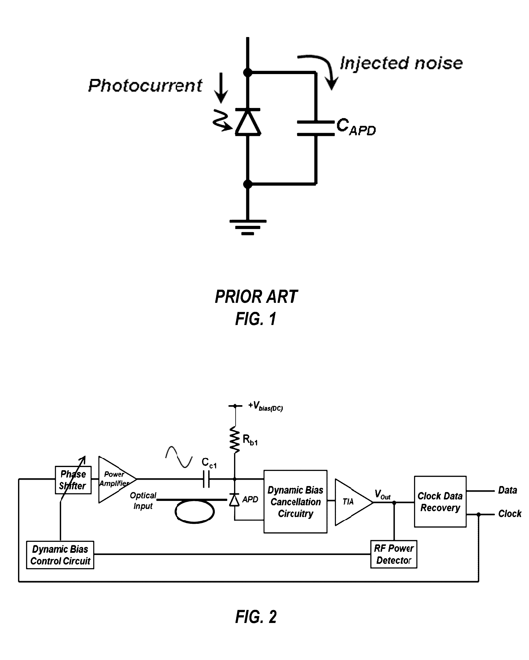 Control circuits for dynamically biased avalanche photodiodes