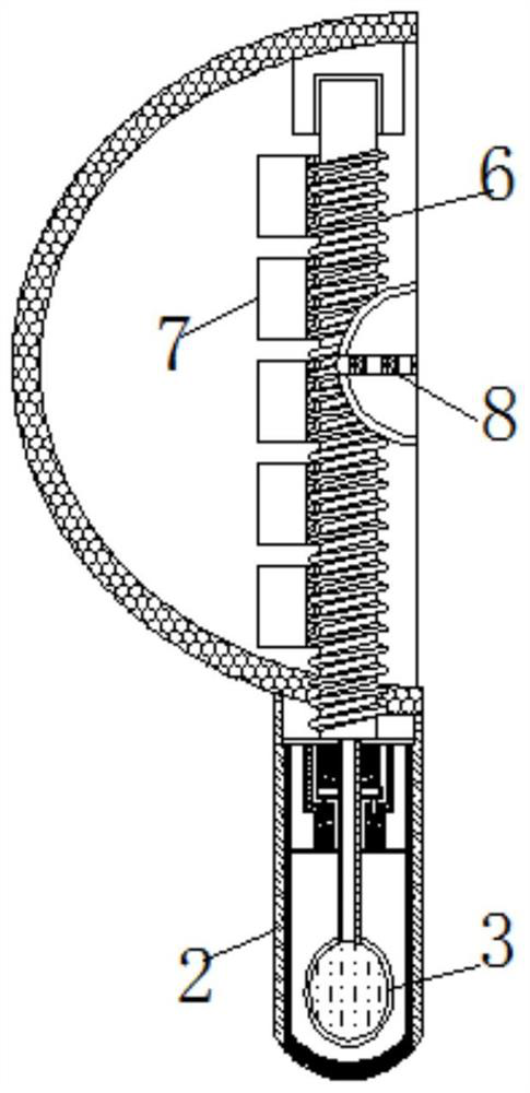 An automatic massage device for beef cattle to prevent the spread of skin diseases